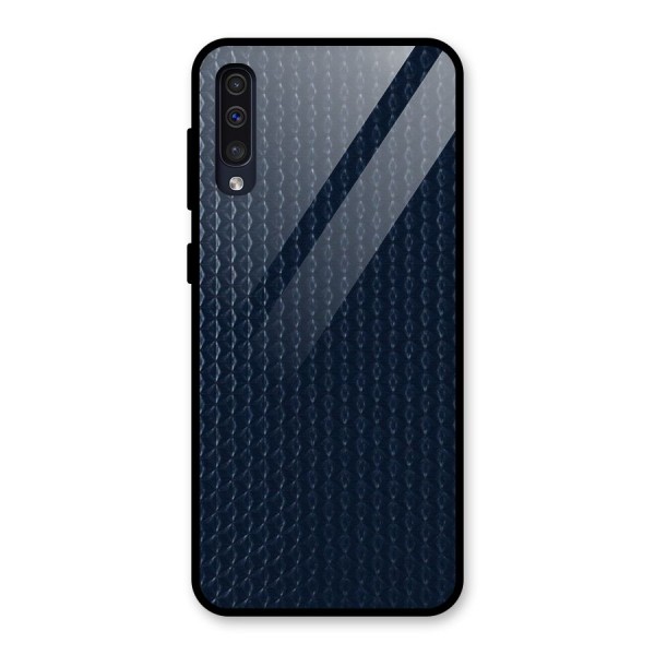 Blue Pattern Glass Back Case for Galaxy A50s